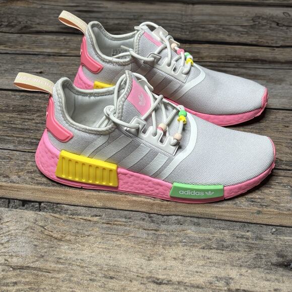 Adidas NMD_R1 J "White Beam Pink" Youth Size 7 / Womens Size 8.5 Sneakers - Picture 3 of 10